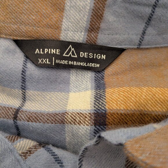 2XL Alpine Design Men's Flannel Plaid - Picture 3 of 5